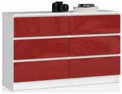 Dresser P77_120 #alb-roșu lucios (OP0LK-CZERW)
