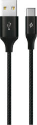 Ttec Кабел ttec - AlumiCable XL, USB-A/USB-C, 2 m, черен (8694470667249)