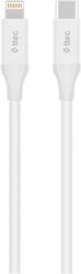Ttec Кабел ttec - Lightning Fast Charging, USB-C/Lightnning, 1.5 m, бял (8694470827643)