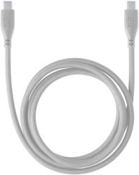 Cellularline Кабел Cellularline - Soft, USB-C/USB-C, 1.2 m, сив (USBDATASOFTC2CD)