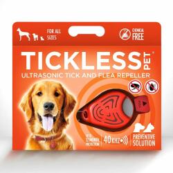 Tickless Repelent ultrasonic, pentru animale TICKLESS PET - portocaliu