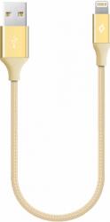 Ttec Кабел ttec - AlumiCable, USB-A/Lighting, 0.3 m, златист (8694470694795)