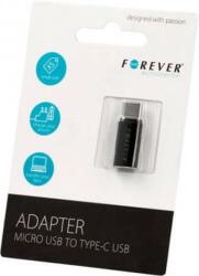Forever Адаптер Forever - 3576, Micro USB/USB-C, черен (T_0014093)