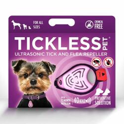 Tickless Repelent ultrasonic, pentru animale TICKLESS PET - roz