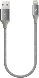 Ttec Кабел ttec - AlumiCable, USB-A/Lighting, 0.3 m, сив (8694470694771)
