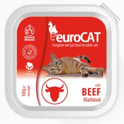 Eurocat nedves macskaeledel 100g marha