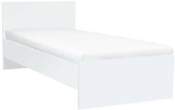 Leziter Miami egyszemélyes ágy 90x200 cm fehér-fehér (LMEA90FF) - geminiduo