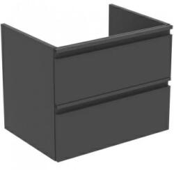 Ideal Standard Baza lavoar Ideal Standard Tesi 60 x 44 cm, doua sertare, negru mat (T0050ZT)
