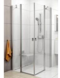 RAVAK Cabina dus Ravak Chrome CRV2+CRV2, 80x90xH195 cm, profil crom slefuit lucios (1QV40U00Z1+1QV70U00Z1)