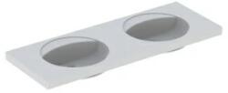 Geberit Lavoar dublu Geberit Preciosa 130x55xH20 cm fara orificiu baterie si preaplin (133.240.00.0)