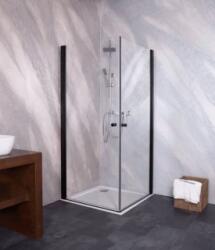Sanotechnik Cabina dus Sanotechnik Sanoflex Black Brava 70x70xH195 cm (BF70+BD70)