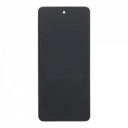 Motorola Moto G04 (2024), XT2421-2 előlap keret, lcd kijelző és érintőpanel, fekete (OEM)