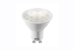 GTV LED fényforrás, GU10, SMD2835, 4W, 300lm, 43mA, 3000K, 120°, 230V/AC (GTV-LD-NGU10P-4W) (GTV-LD-NGU10P-4W)