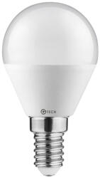 GTV LED fényforrás, G-TECH, E14, kisgömb, SMD2835, 6W, 470lm, 52mA, 3000K, 160°, 230V/AC (GTV-GT-SMGB45B-60) (GTV-GT-SMGB45B-60)