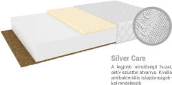Ja a matrac Kókuszmatrac latexszel 80x200 Pikolínó Huzat: Silver Care (felár ellenében)