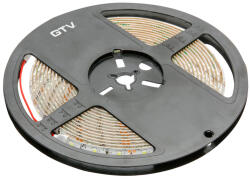 GTV LED szalag, LED FLASH technológia, SMD2835, IP65, 60LED/m, 6W/m, 700lm/m, 6500K, 8mm széles (GTV-LD-2835-300-65-ZB) (GTV-LD-2835-300-65-ZB)