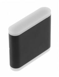 GTV Kétirányú LED lámpatest, 8W, 640 lm, 4000K semlegesfehér, falon kívüli, 120° , 116x115x30 mm (GTV-LD-VALLA8W-40) (GTV-LD-VALLA8W-40)