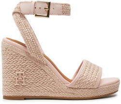 Tommy Hilfiger Espadrile Tommy Hilfiger Th Rope High Wedge Sandal FW0FW07926 Whimsy Pink TJQ