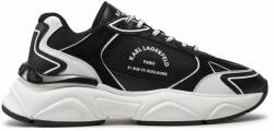 Karl Lagerfeld Sneakers KARL LAGERFELD KL56538 Black Lthr/Textile 400 Bărbați