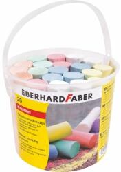 Faber-Castell Eberhard Faber aszfaltkréta készlet 20db-os színes műanyag vödörben (E526512)