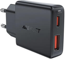 ACEFAST Incarcator retea AceFast A69 USB Type C + usb 30W GAN negru