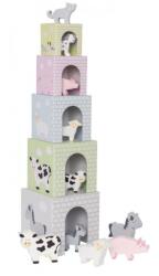 JaBaDaBaDo Toronyépítő kocka háziállatokkal