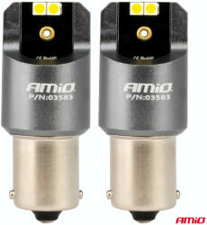 AMiO CANBUS PRO series BA15S P21W 4x3030 SMD alb 12/24V bec cu led