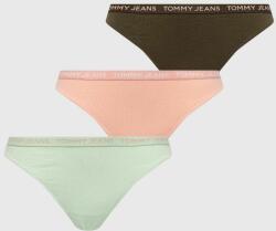 Tommy Jeans tanga 3 db zöld - zöld XS - answear - 16 990 Ft