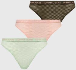 Tommy Jeans tanga 3 db zöld - zöld M - answear - 18 990 Ft