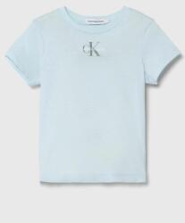 Calvin Klein gyerek pamut póló - kék 104 - answear - 8 990 Ft