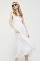 Abercrombie & Fitch ruha fehér, midi, harang alakú - fehér XL