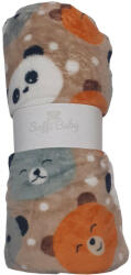 Soffi Baby takaró plüss dupla maci barátok 75x100cm (CMT69106575)