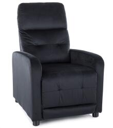 SIGNAL MEBLE Otus Velvet nyitható fotel fekete Bluvel 19