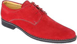 Rovi Design Oferta limitata pentru marimea 42, 43, Pantofi rosii barbati casual - eleganti din piele naturala intoarsa - CARLO LPARVELTG - ciucaleti