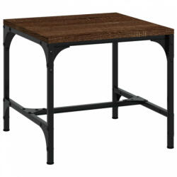 vidaXL Barna tölgyszínű szerelt fa kisasztal 40x40x35 cm (819410)