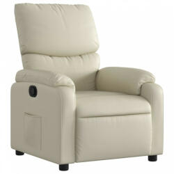vidaXL Krémszínű műbőr dönthető fotel (373435) - plaza8