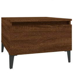 vidaXL Barna tölgyszínű szerelt fa kisasztal 50 x 46 x 35 cm (819530)