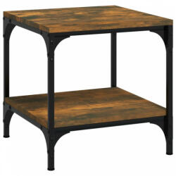 vidaXL Füstös tölgyszínű szerelt fa kisasztal 40 x 40 x 40 cm (819381) - plaza8