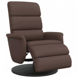 vidaXL Barna műbőr dönthető fotel lábtartóval (356719) - plaza8