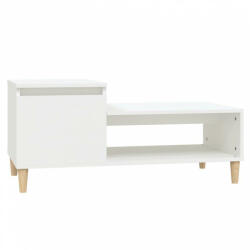 vidaXL Fehér szerelt fa dohányzóasztal 100 x 50 x 45 cm (821124) - plaza8