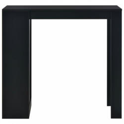 vidaXL Fekete bárasztal polccal 110 x 50 x 103 cm (280212)