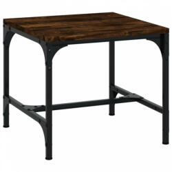 vidaXL Füstös tölgyszínű szerelt fa kisasztal 40 x 40 x 35 cm (819406) - plaza8