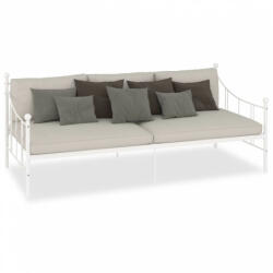 vidaXL Fehér fém kanapéágy-keret 90 x 200 cm (284668) - plaza8