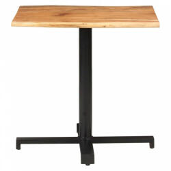 vidaXL Tömör akácfa bisztróasztal természetes szélekkel 80x80x75 cm (320301) - plaza8