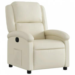 vidaXL Krémszínű műbőr dönthető fotel (371776) - plaza8