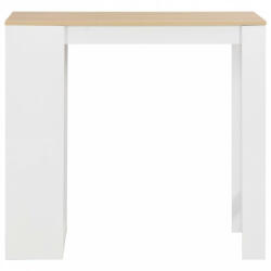 vidaXL Fehér bárasztal polccal 110 x 50 x 103 cm (280215)