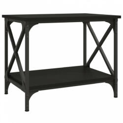 vidaXL Fekete színű szerelt fa kisasztal 55 x 38 x 45 cm (823327)