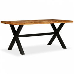 vidaXL Tömör akácfa/mangófa étkezőasztal 180 x 90 x 76 cm (245640) - plaza8