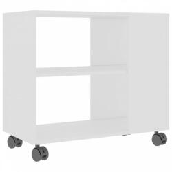 vidaXL Fehér szerelt fa kisasztal 70 x 35 x 55 cm (802120)