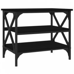 vidaXL Fekete színű szerelt fa kisasztal 55 x 38 x 45 cm (823332) - plaza8